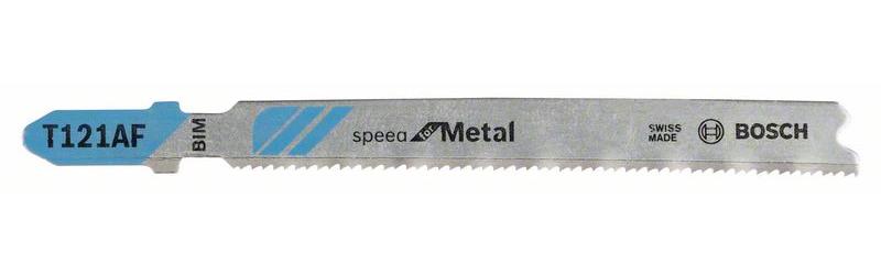 Bosch Stichsägeblatt T 121 AF Speed for Metal, 5er-Pack, Bleche
