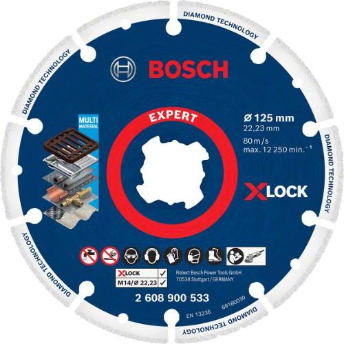 Bosch Diamanttrennscheibe X-LOCK Best for Metal 125 x 22,23 mm