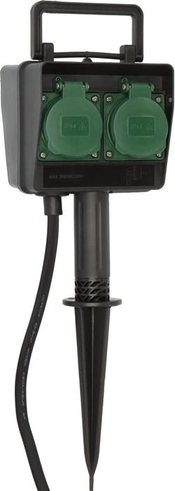 brennenstuhl Gartensteckdose H07RN-F 3G1,5 4-fach 230V/16A Kabel-L.10m IP44 Ku. 10 m