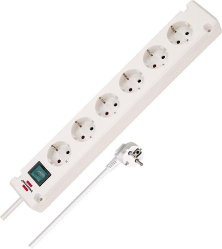 brennenstuhl Steckdosenleiste Bremounta 6-fach Kabel-L.3m weiß 3 m