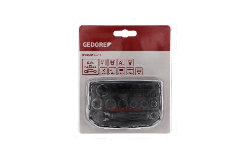 GEDORE Red R49005023 Steckschlüssel-Satz 1/4" 6-13mm +Bits 23-teilig