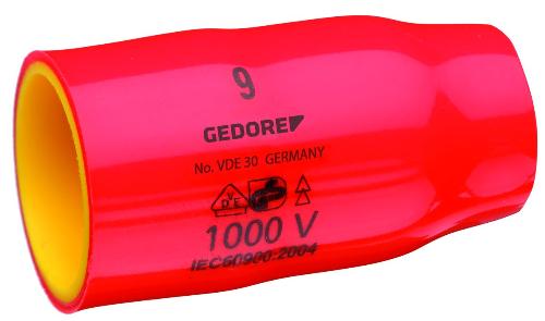 GEDORE VDE 30 17 VDE-Steckschlüsseleinsatz 3/8" 6-kant 17 mm