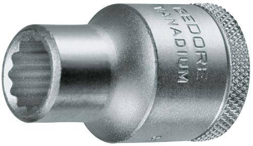 GEDORE Steckschlüsseleinsatz D 19 1/2 ″ 12-kant Schlüsselweite 15/16 ″ Länge 41,5 mm