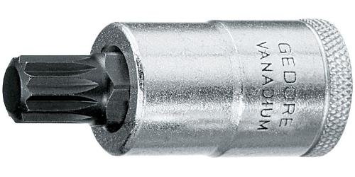 GEDORE Steckschlüsseleinsatz INX 19 1/2 ″ Innen-Vielzahn M14 Länge 57 mm