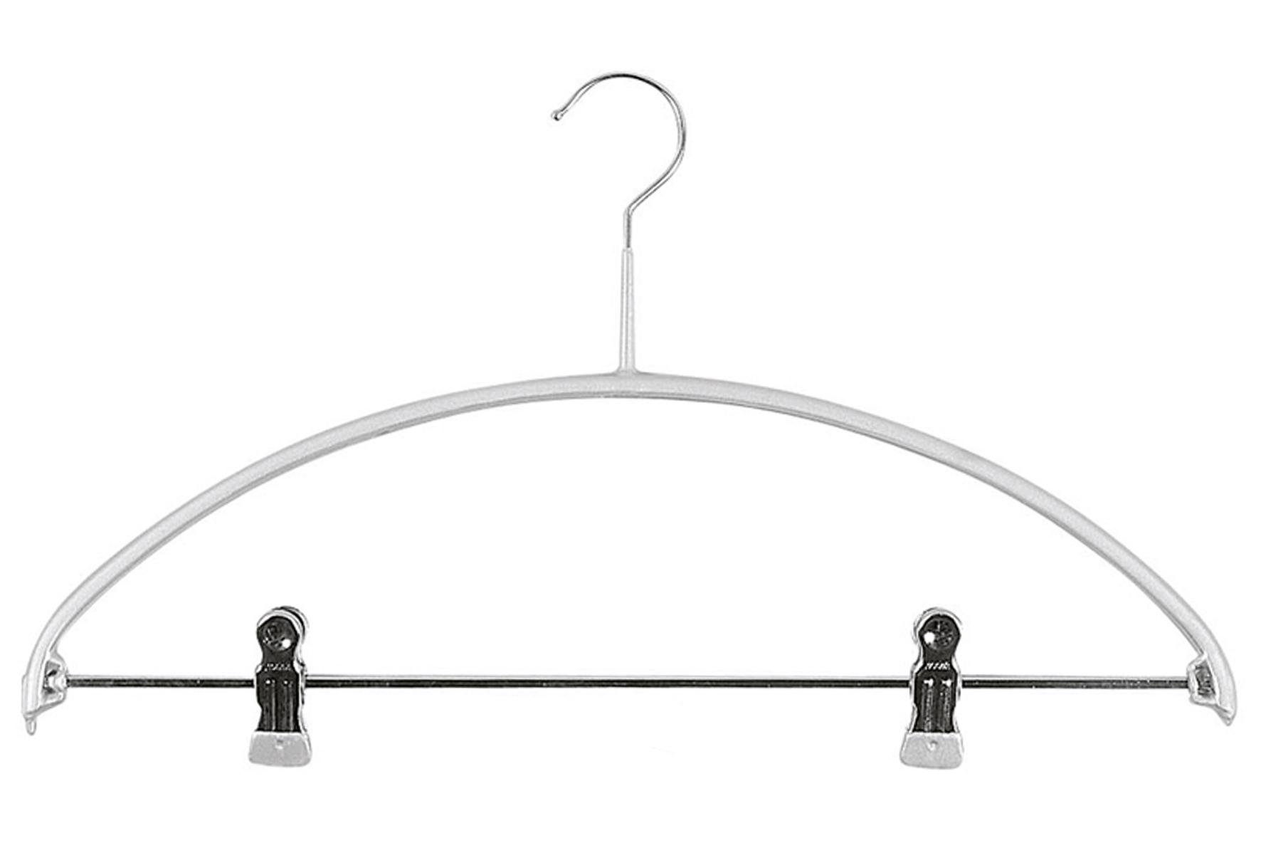 mawa Kombi-Bügel Economic mit Steg Metall mit 2 Clipse 42cm silber