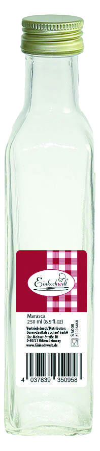 Dosen-Zentrale Gradhalsflasche Marasca "Einkochwelt