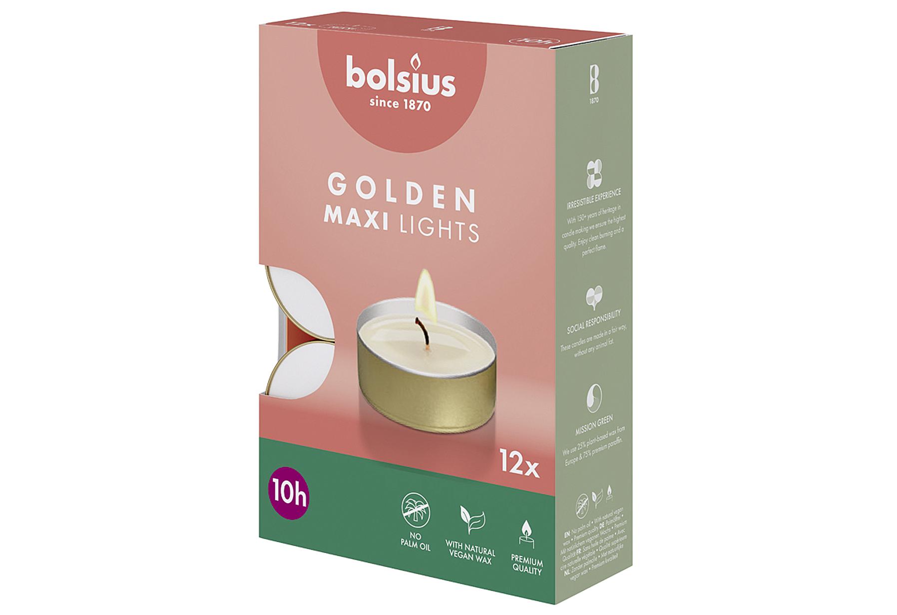 bolsius Maxi-Teelichte 18er Pack