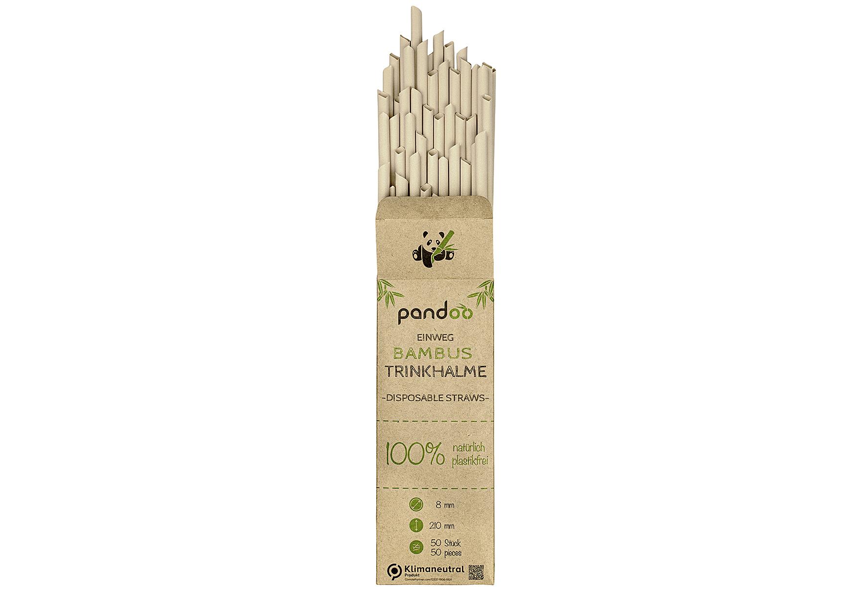pandoo Einwegstrohhalme 50er Pack