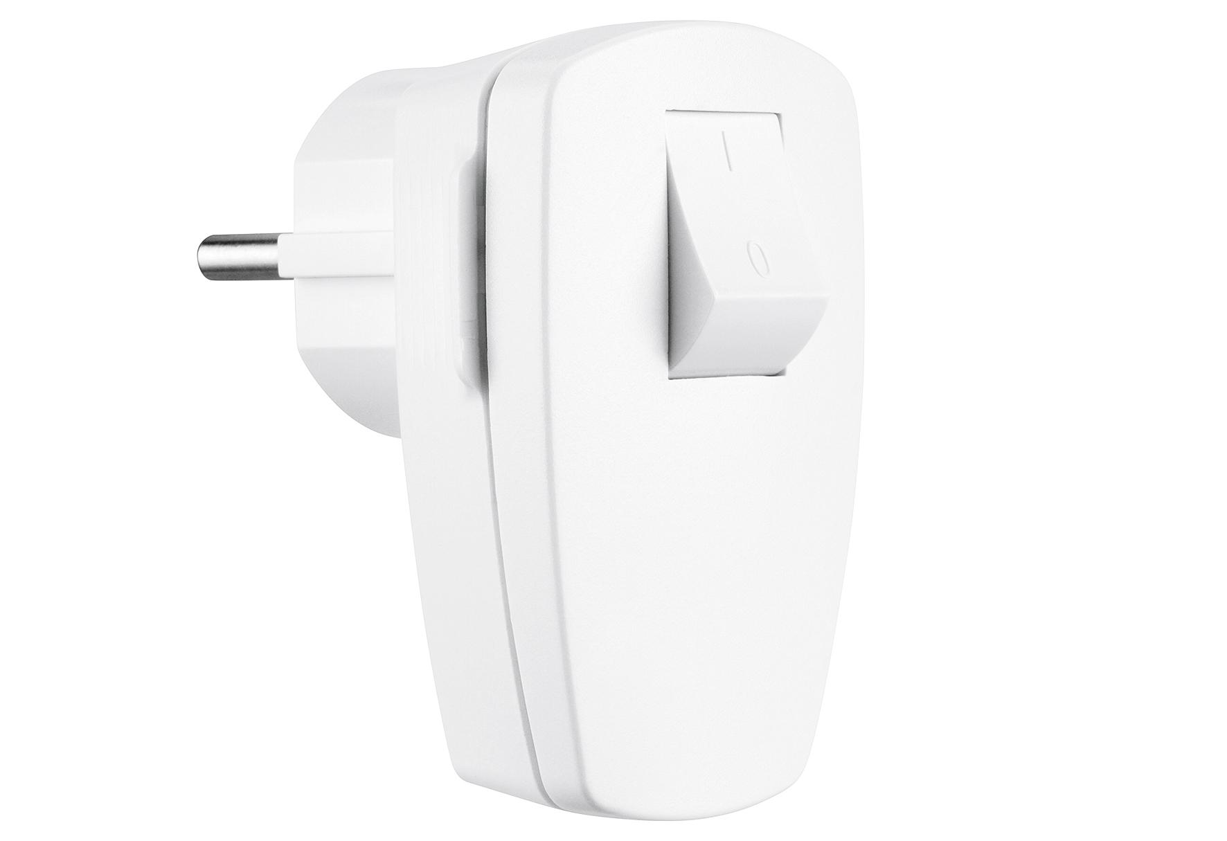 REV Ritter SchuKo-Stecker m.Sch. Kunststoff SK weiß