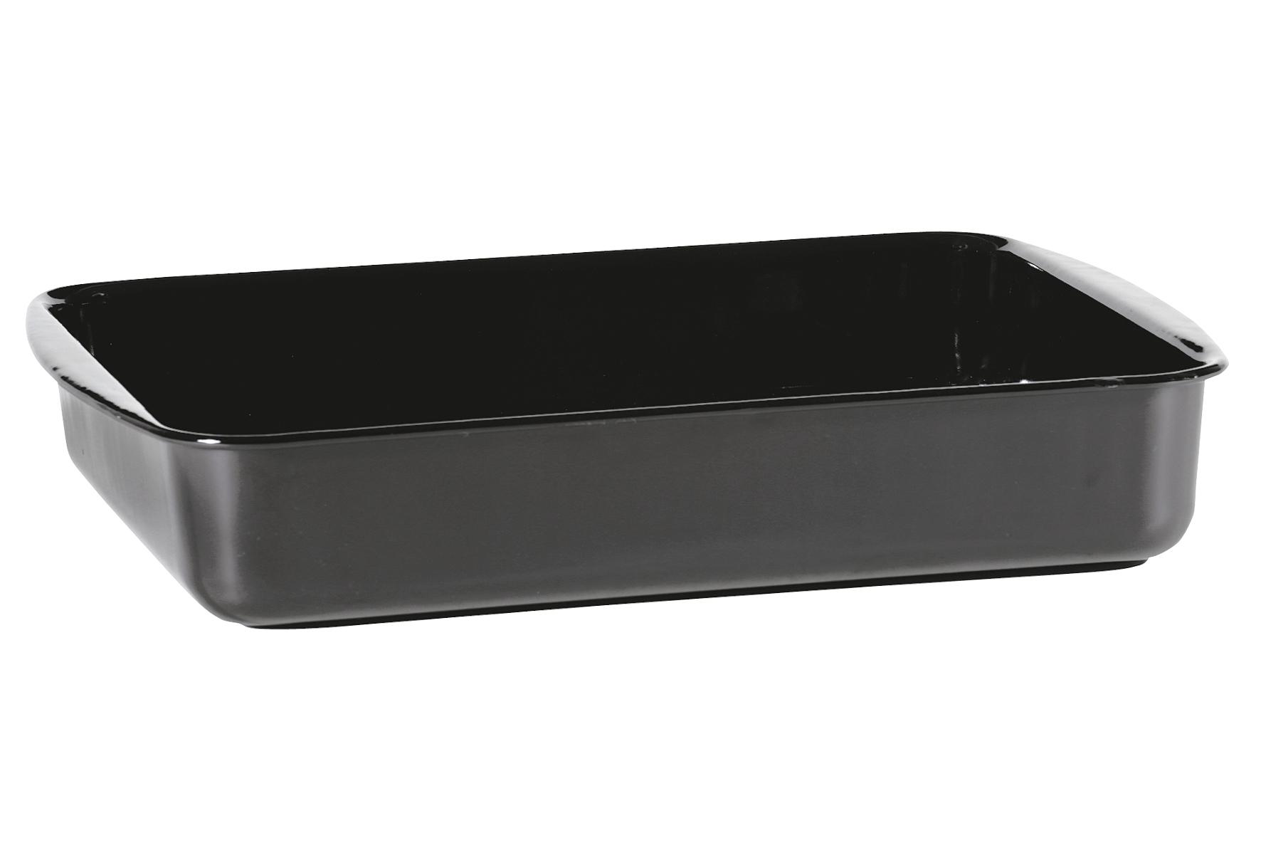 Karl Krüger Auflaufform Universal 41x32x7,5cm emailliert schwarz