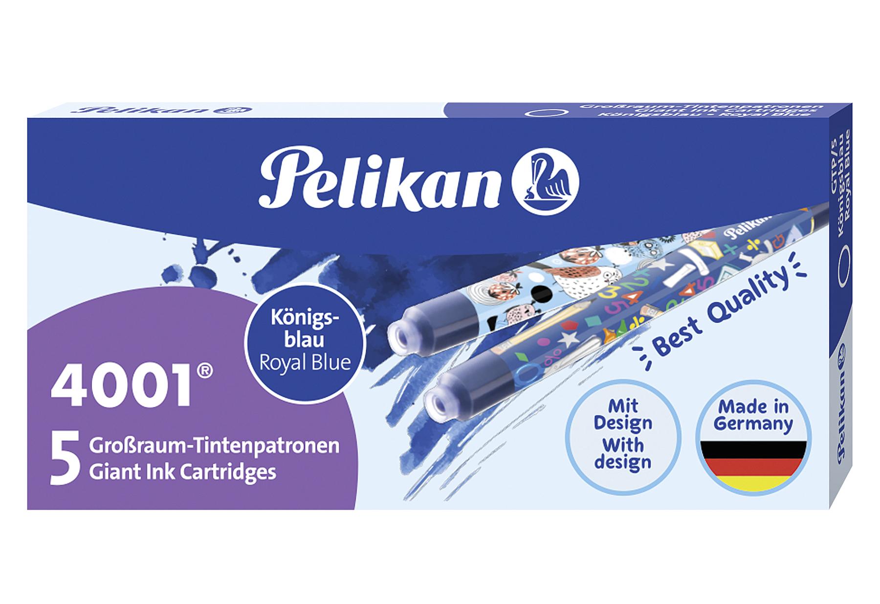 Pelikan Großraum-Tintenpatr. 5Stk.blau