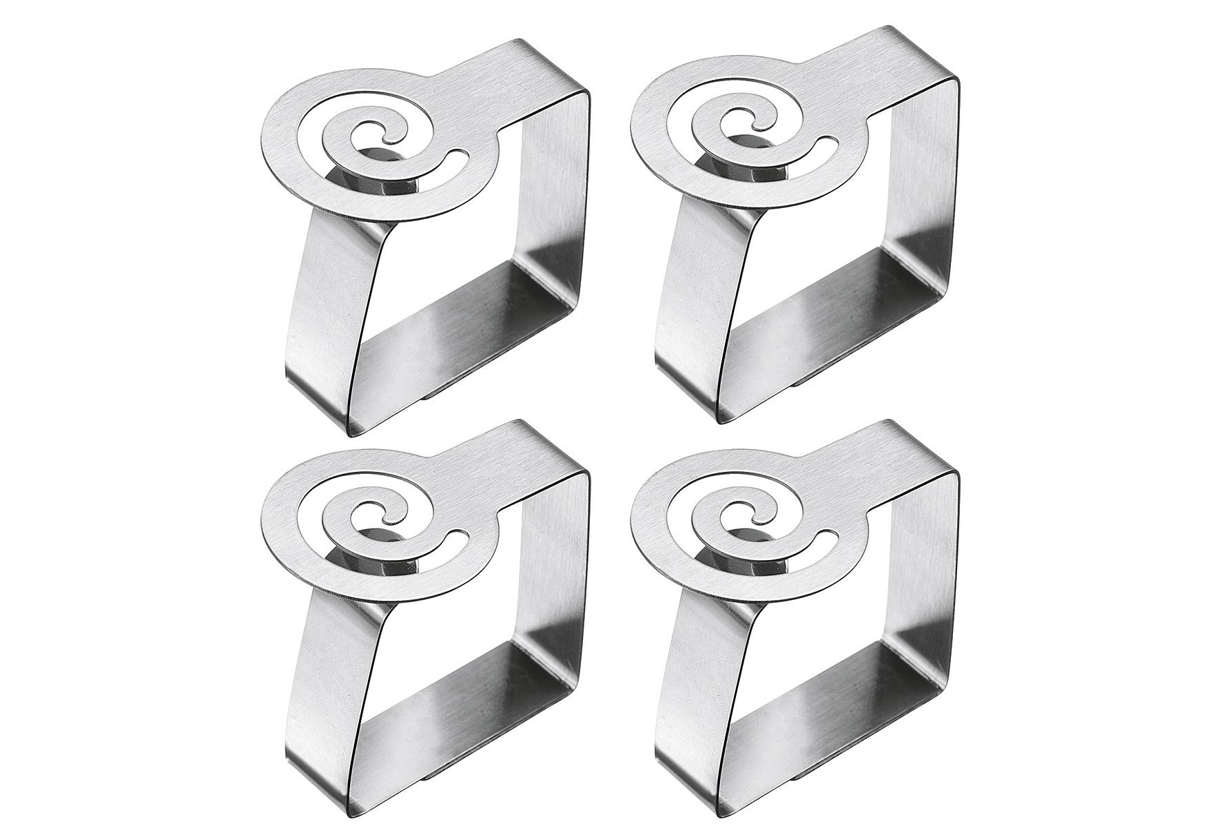 WESTMARK Tischtuchklammer "Spiral" 4er Pack