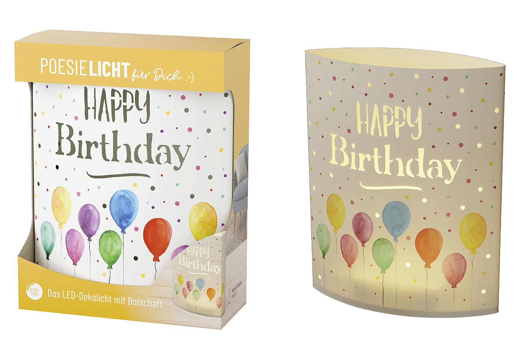 la vida Poesielicht "Happy Birthday