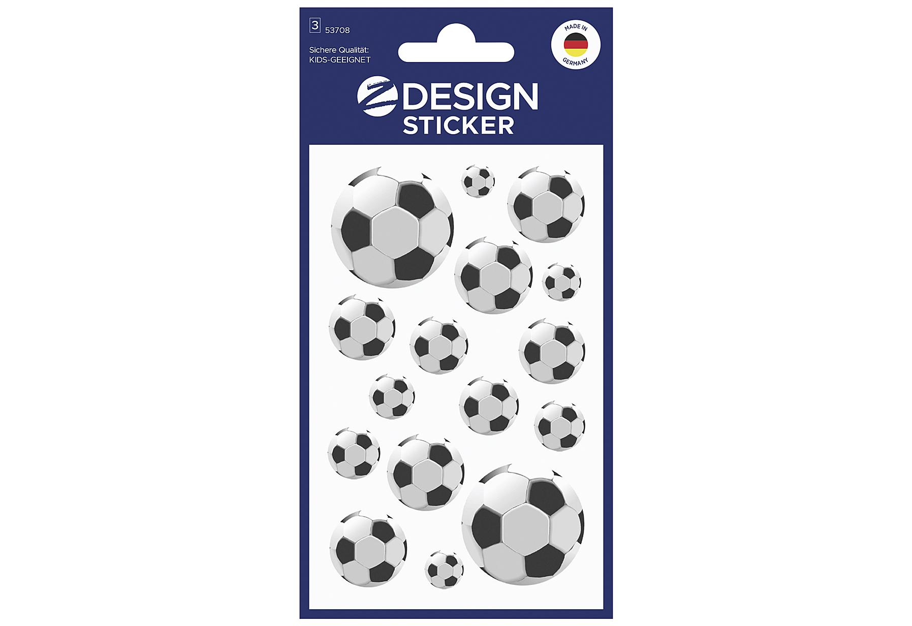AVERY Zweckform Papiersticker Fußball 53708