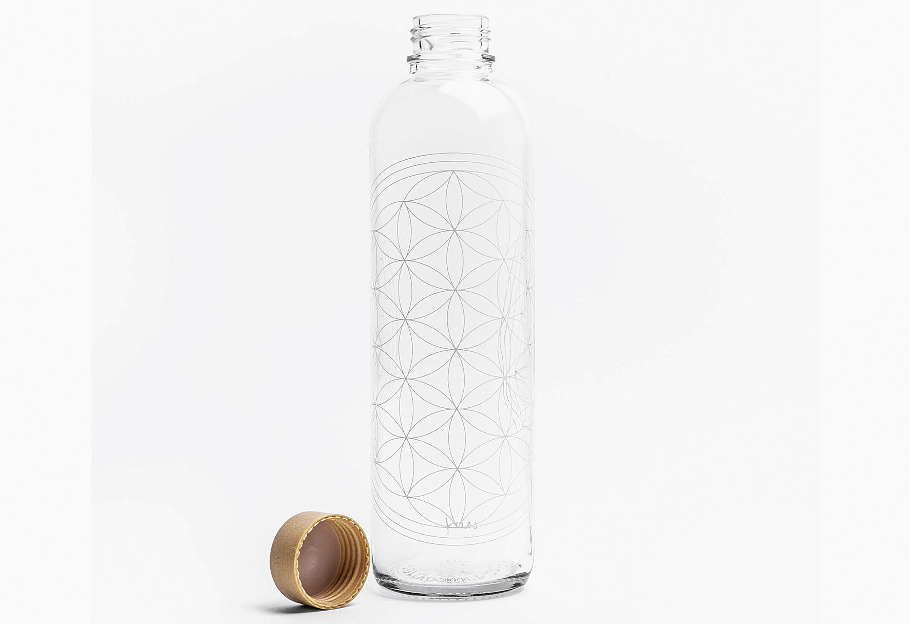 CARRY Bottles Glastrinkflasche Flower of Life 1,0l