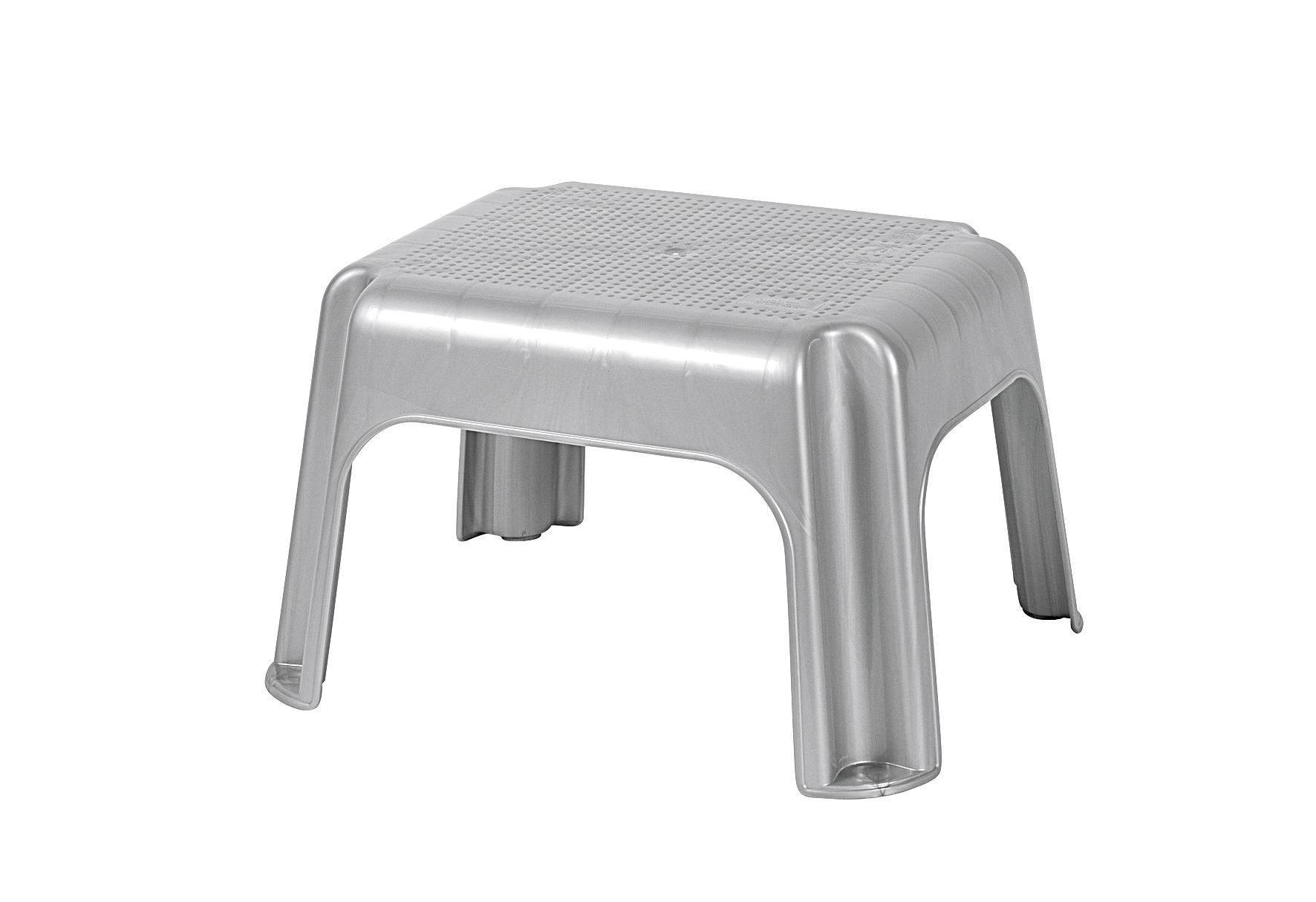 keeeper Tritthocker 36,5x30x24cm silber