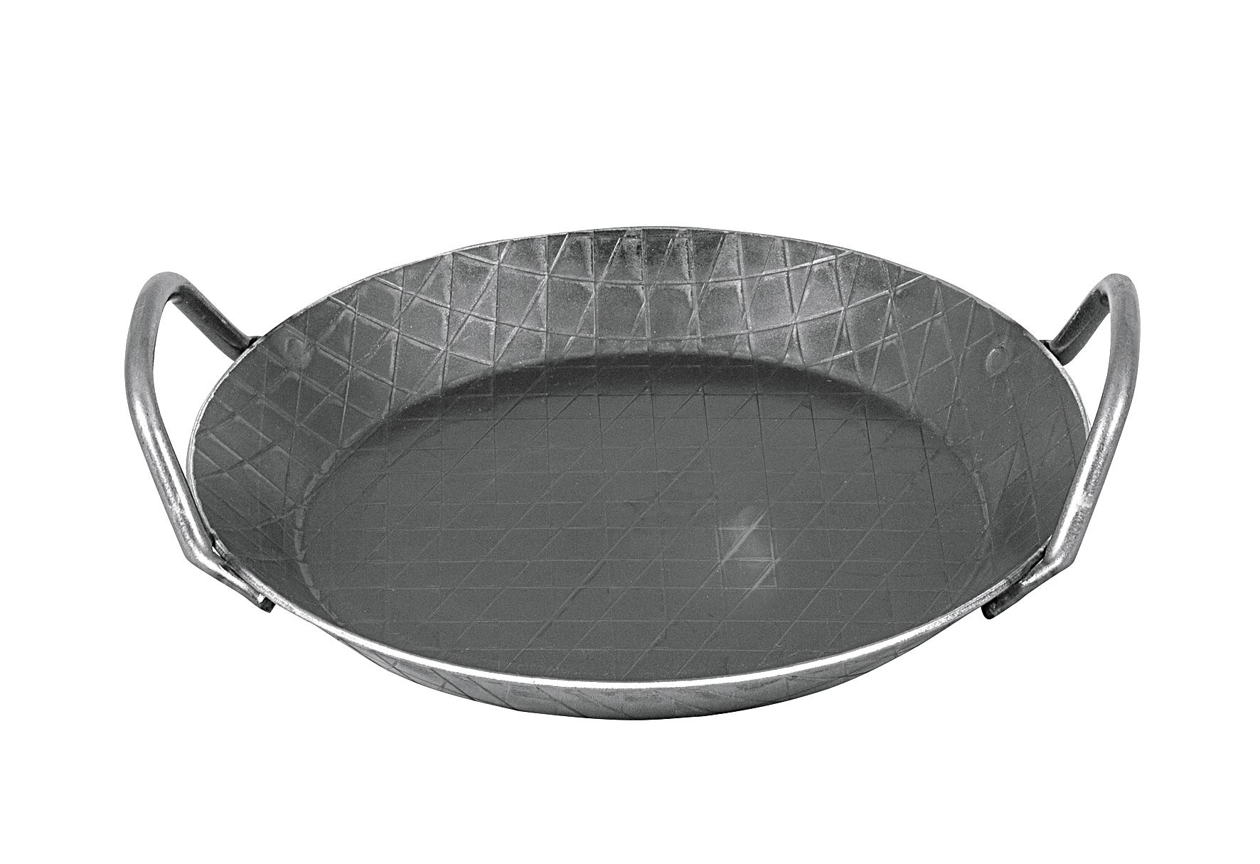 Turk Servierpfanne schmiedeeisern mit 2 Griffen Ø24cm schwarz