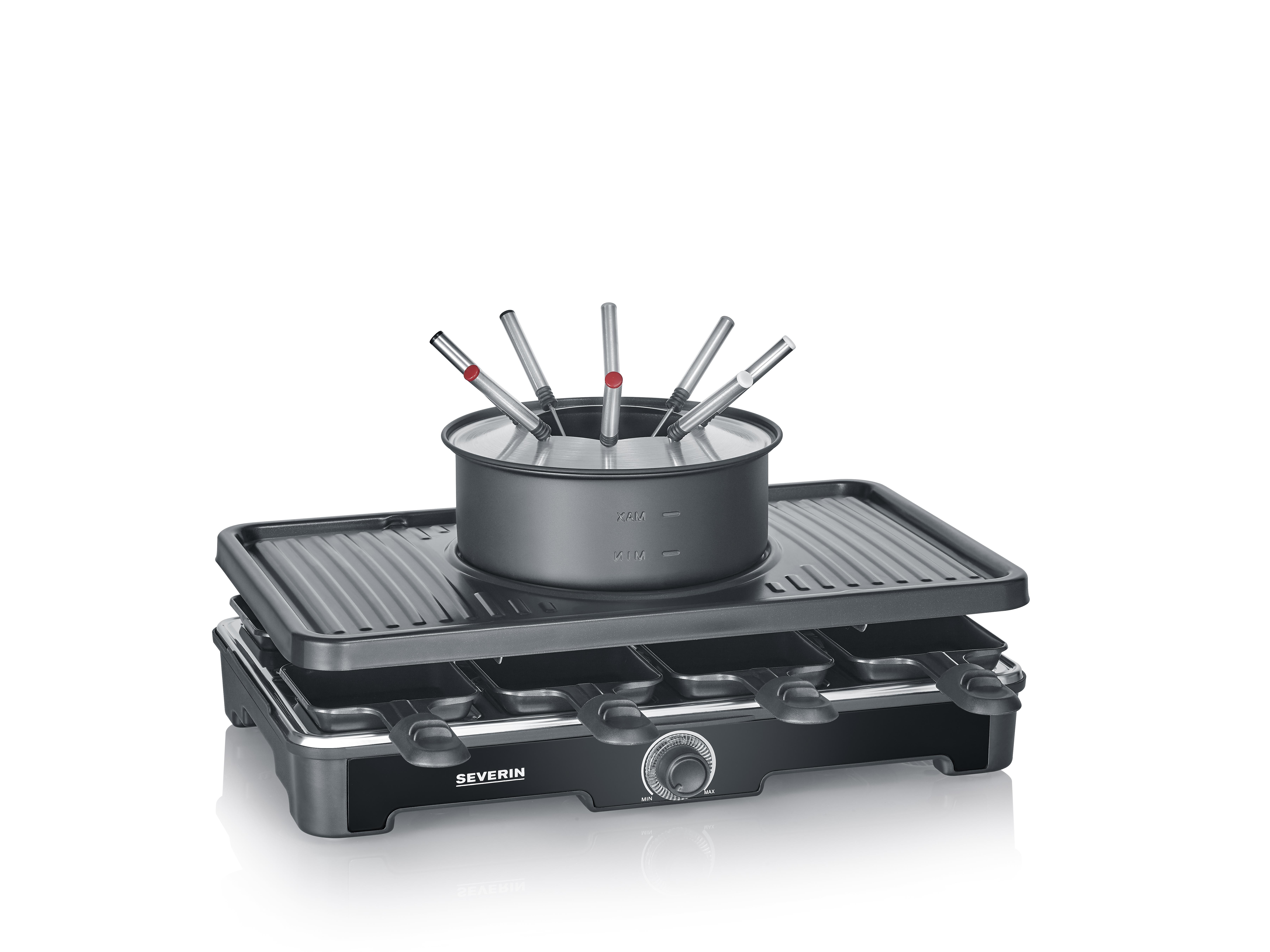 SEVERIN Raclette Fondue Kombination 8er RG 2347
