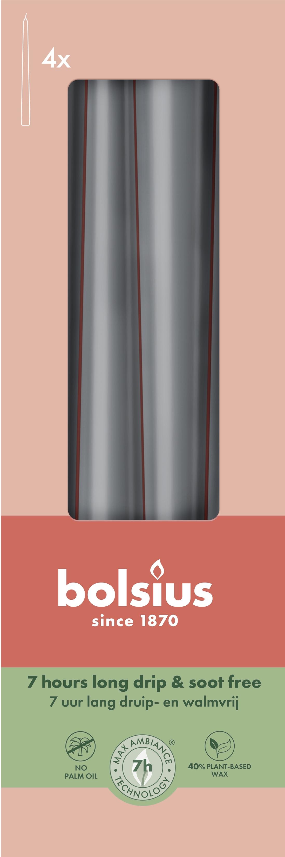 bolsius Spitzkerzen 4er Karton
