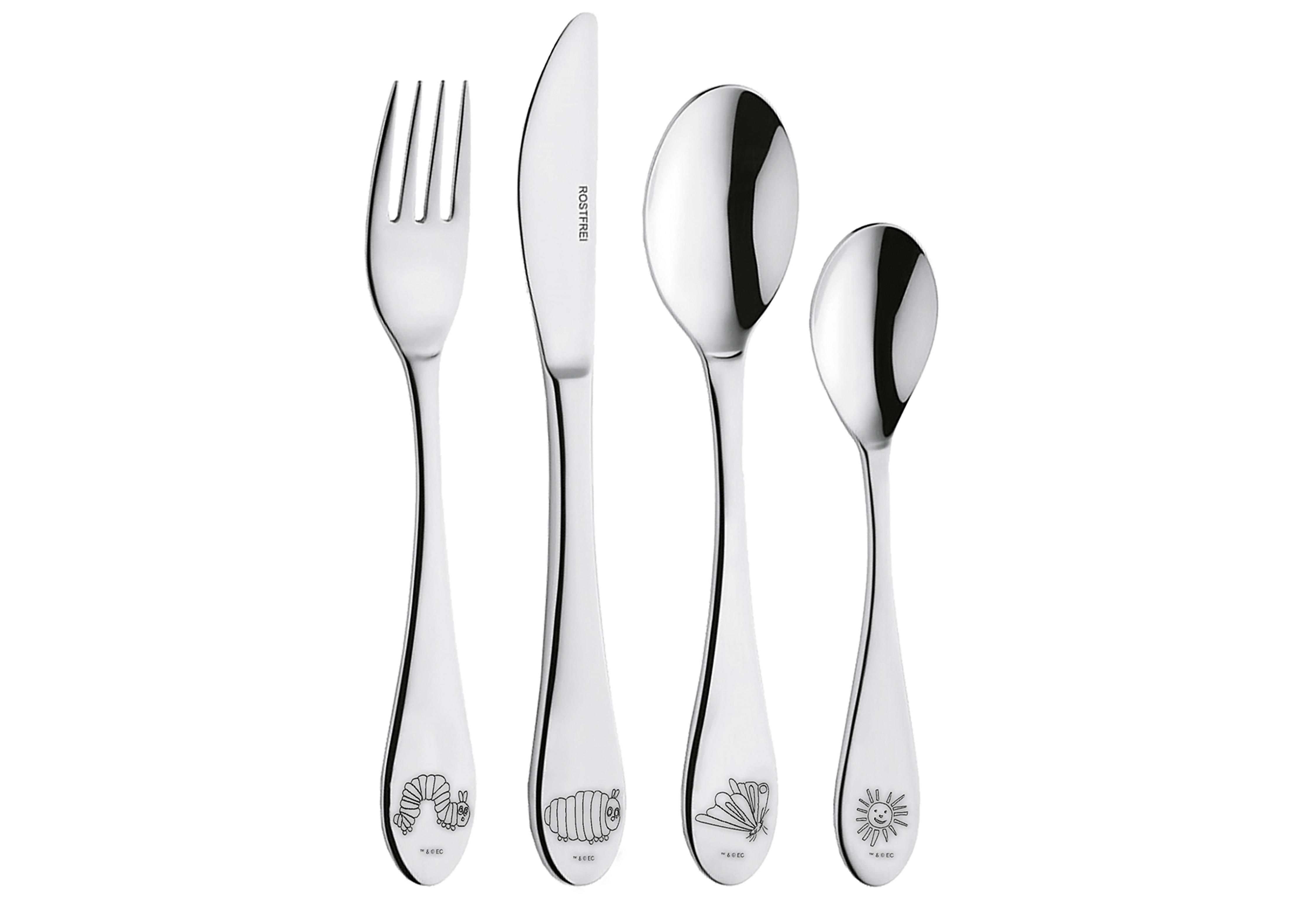 GEDA LABELS Kinder-Besteckset "Raupe Nimmersatt