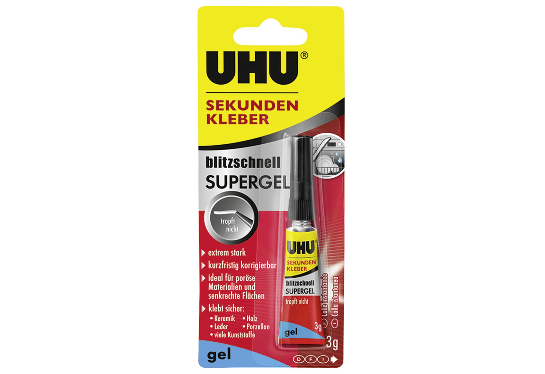 UHU Sekundenkleb. blitz gel 3g