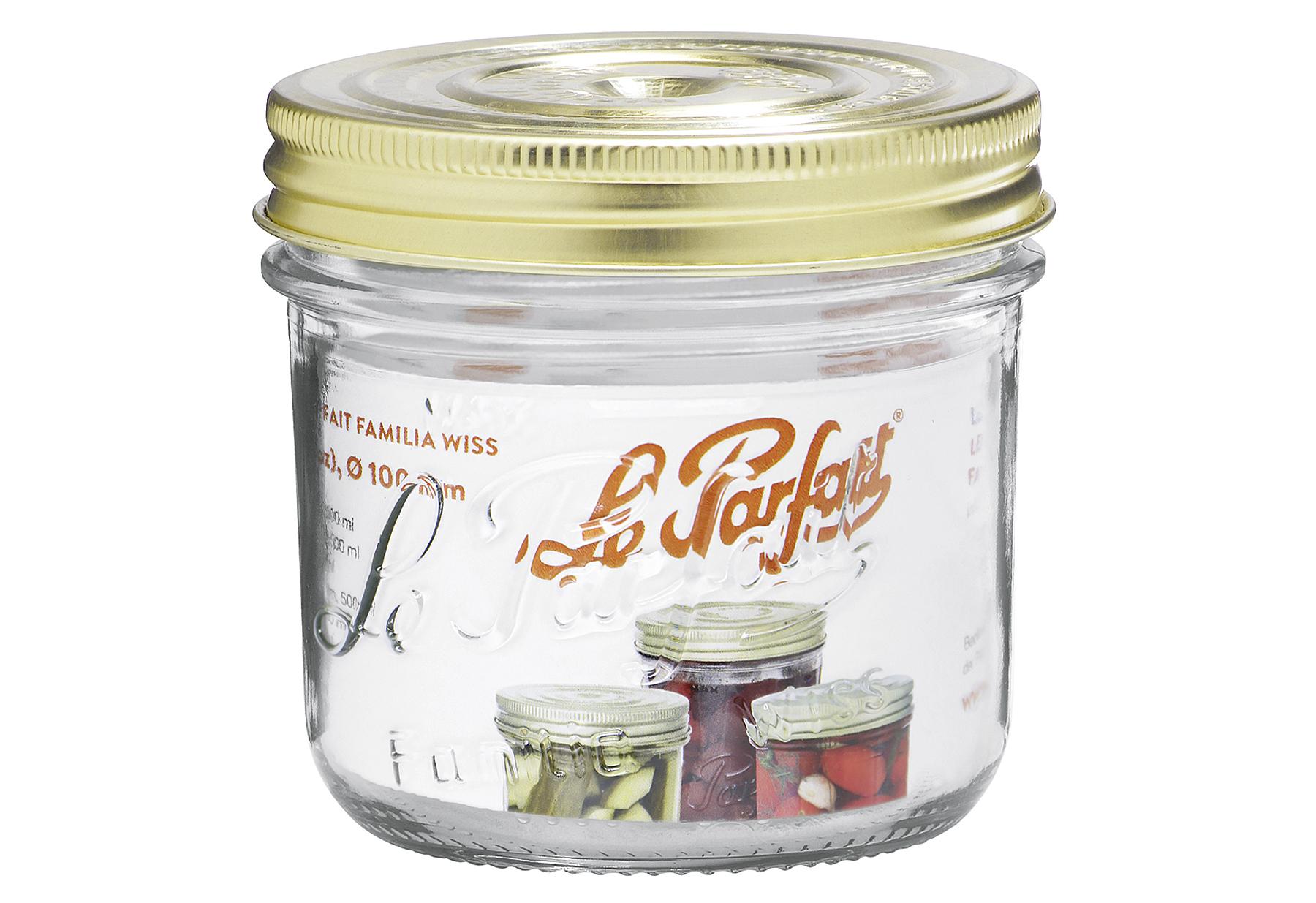 Dosen-Zentrale Terrinenglas "Le Parfait Familia Wiss