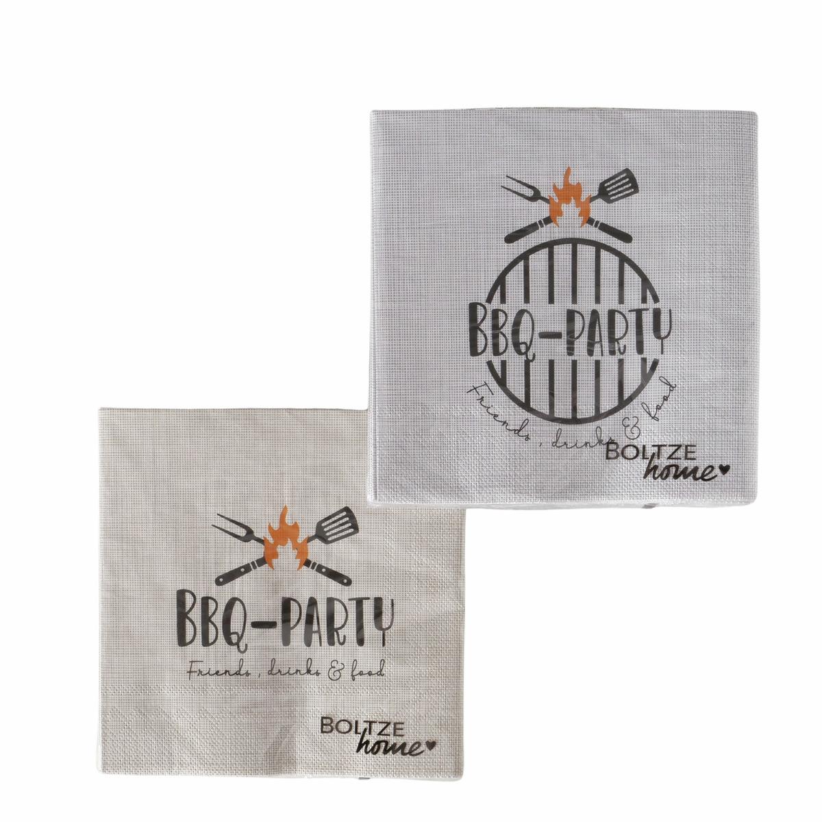 Boltze Servietten "BBQ" 20er Pack 2-fach sortiert
