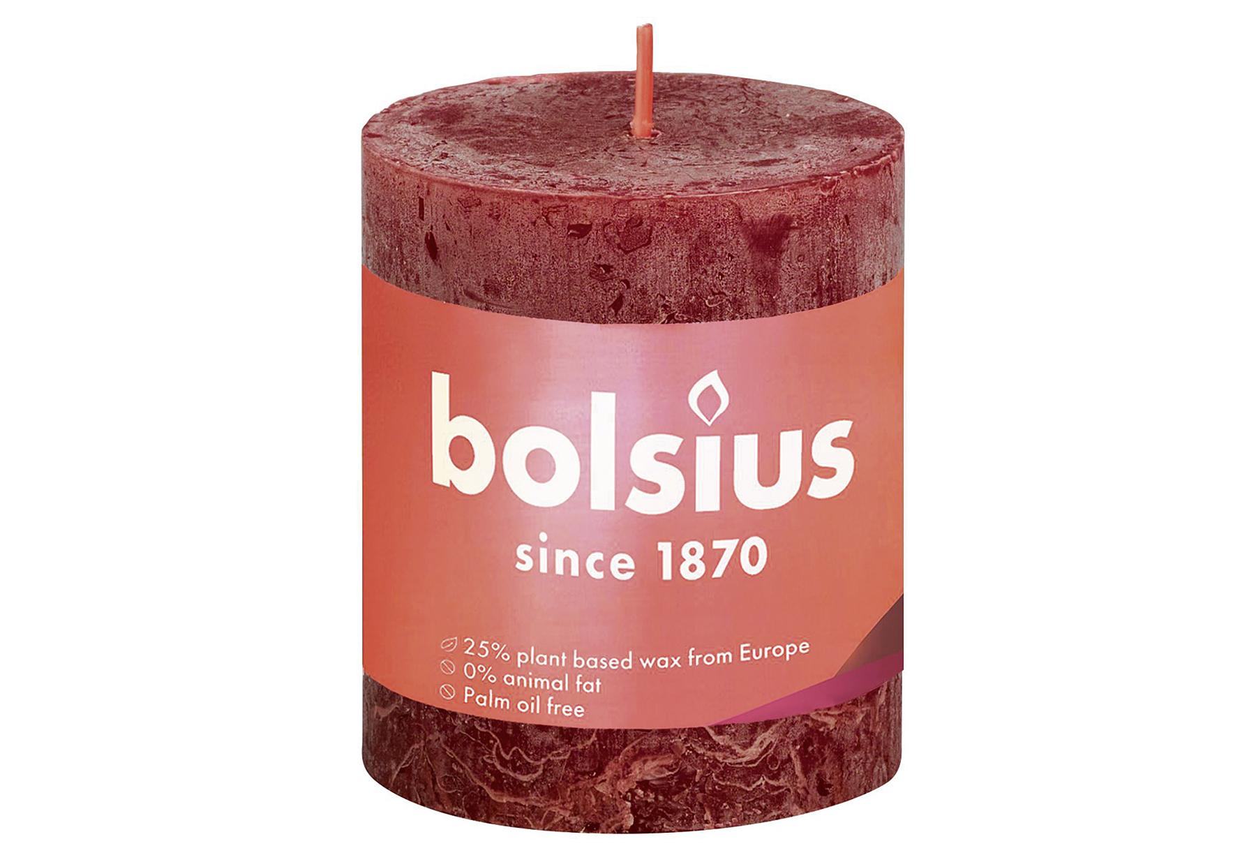 bolsius Stumpenkerze "Rustiko Shine