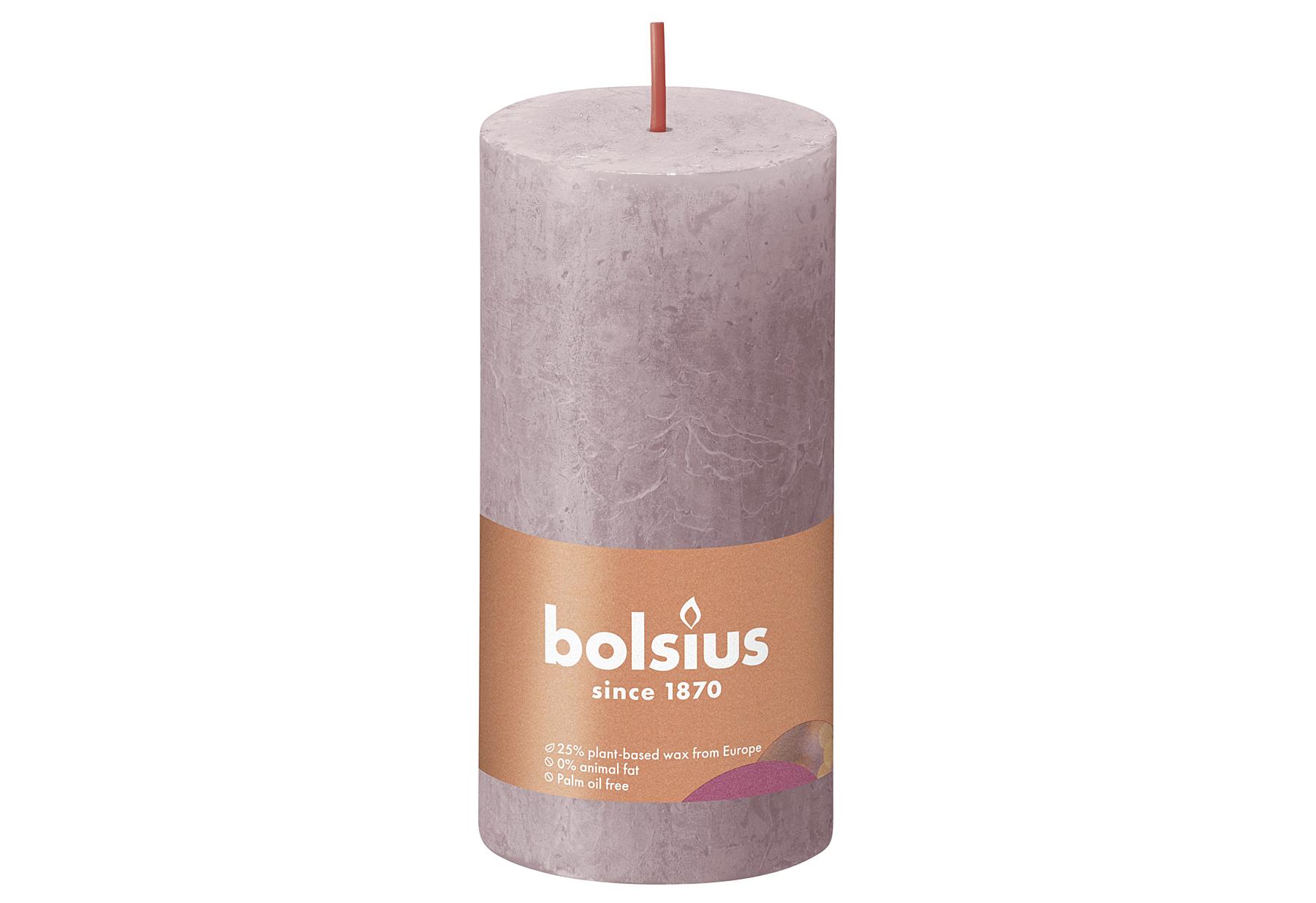 bolsius Stumpenkerze "Rustiko Shine