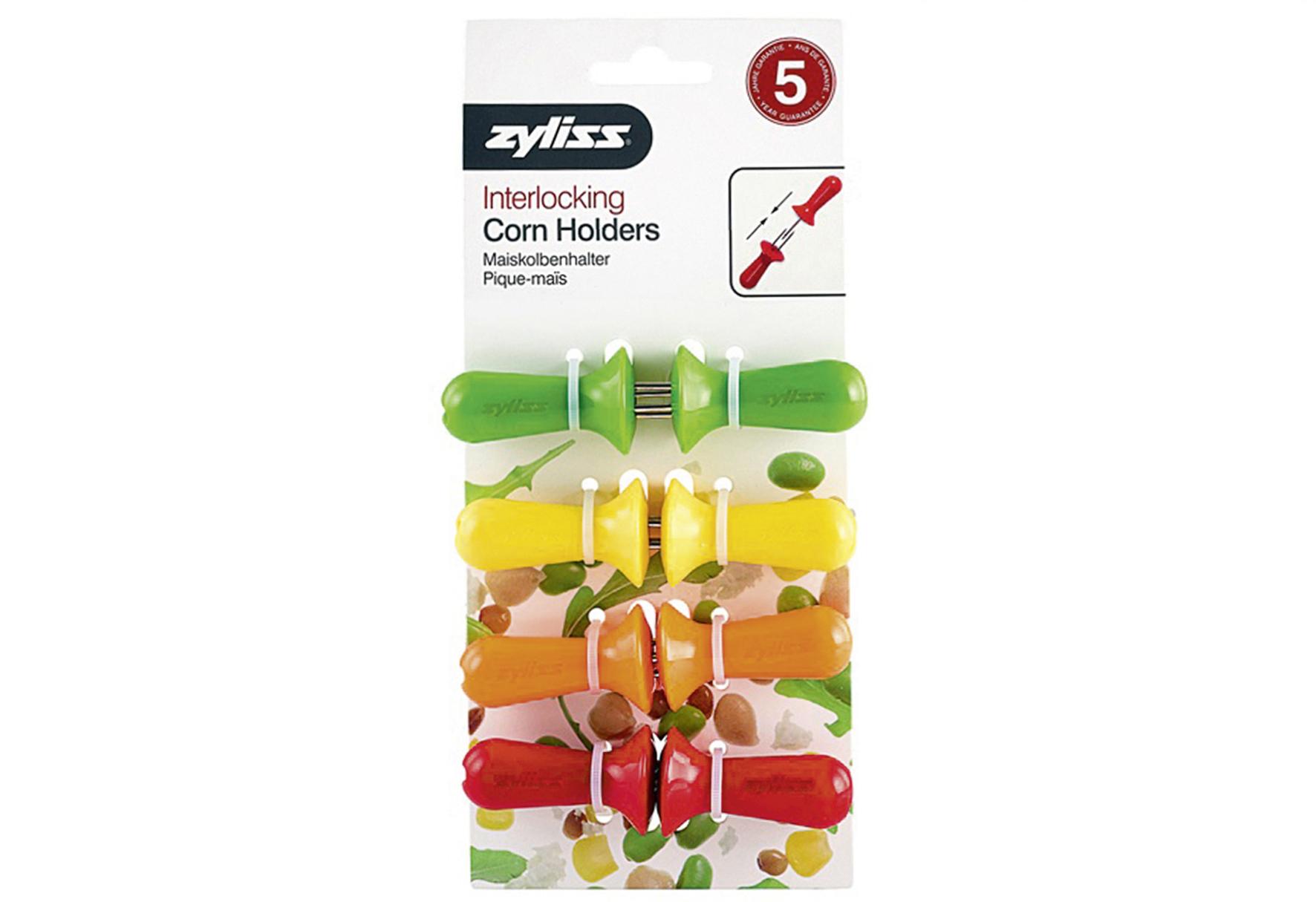 Zyliss Maiskolbenhalter farbig sortiert 8 Stück auf Karte