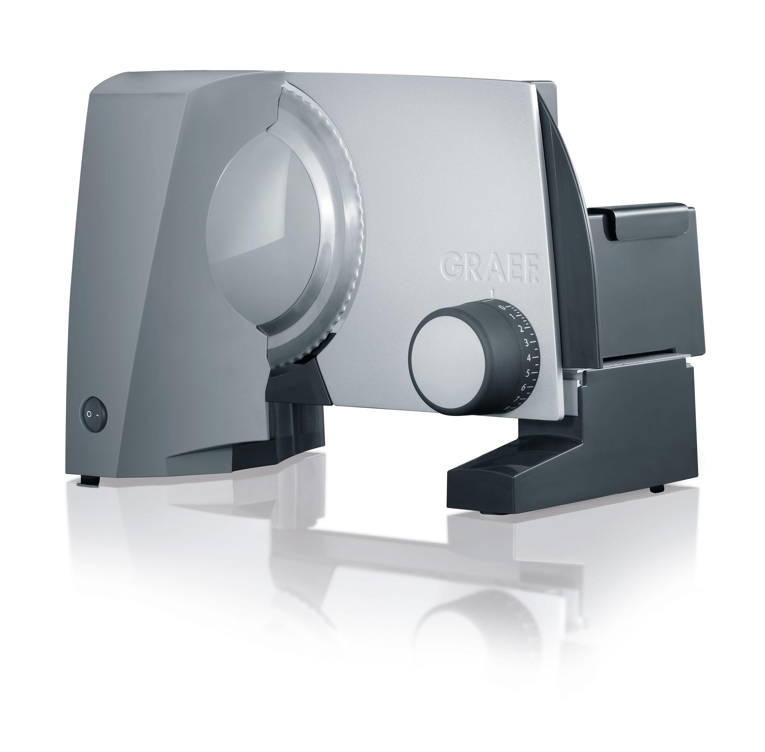 GRAEF Allesschneider G55 mit 17 cm Wellenschliffmesser grau