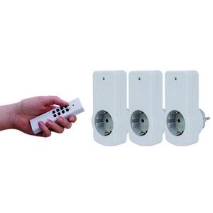 REV Ritter Funkset Funkschaltung 3 Schaltsteckdosen mit 1 Fernbedienung