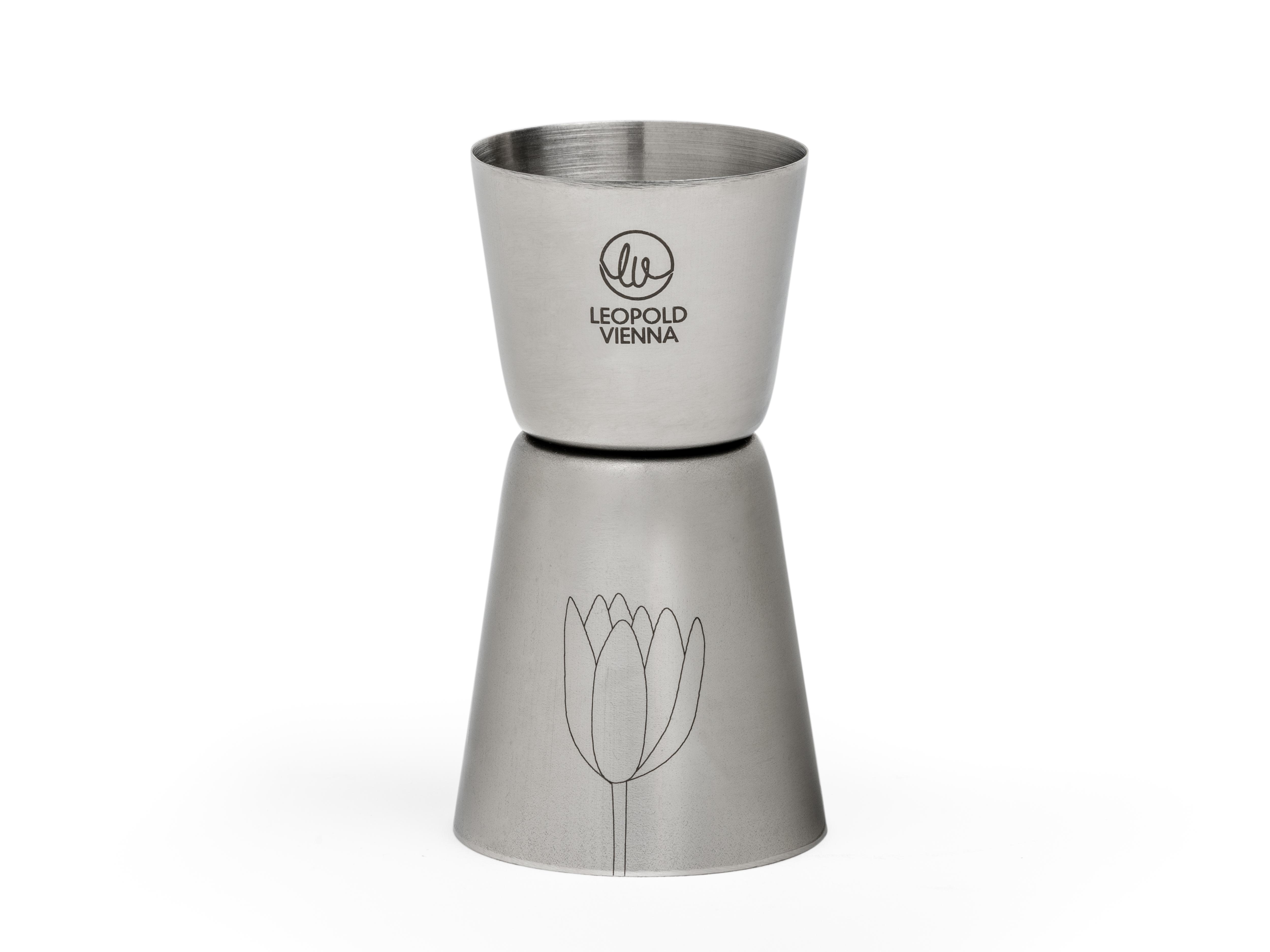 Leopold Vienna Barmaß Flowers Edelstahl