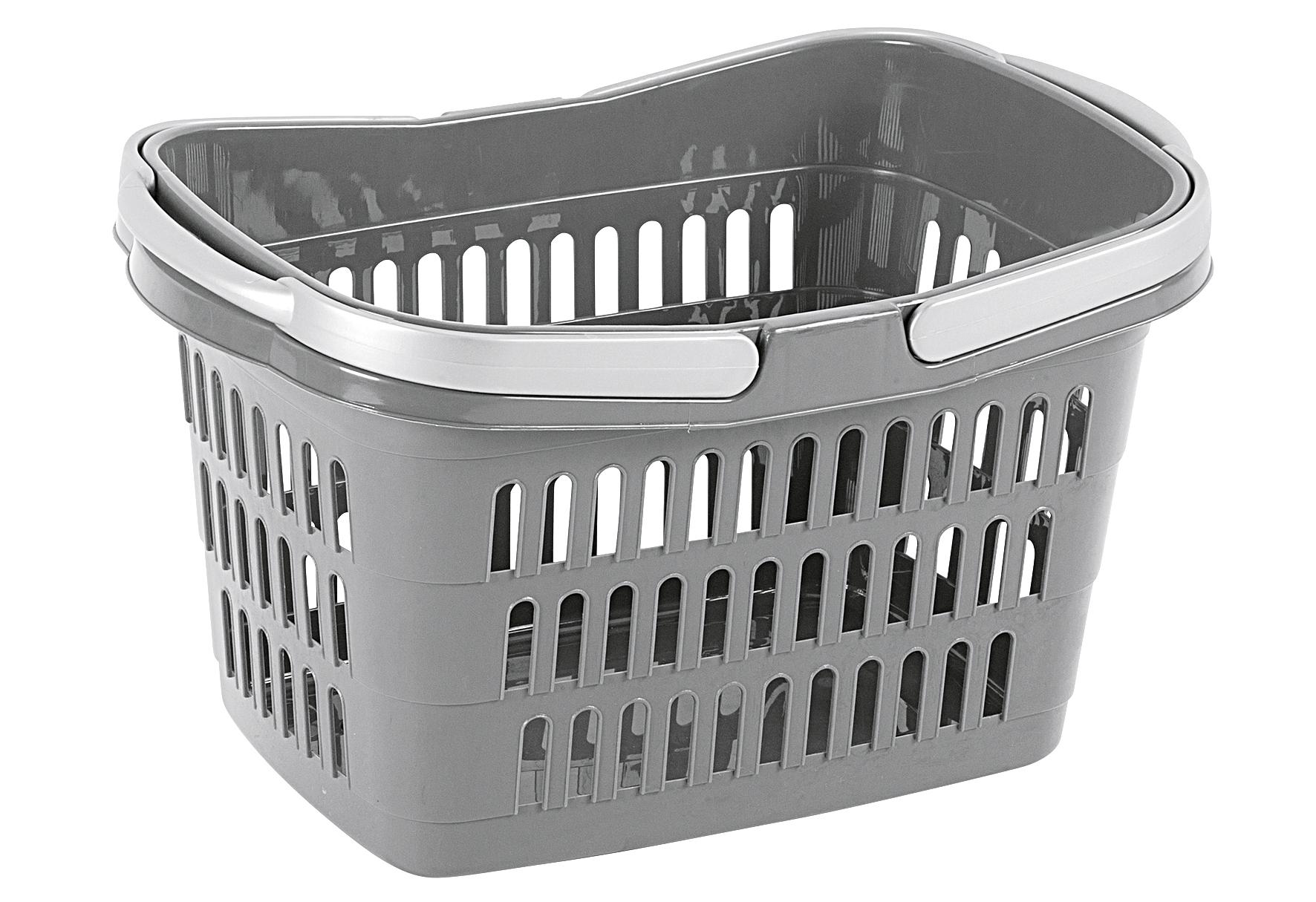 Rival Einkaufskorb mit 2 Griffen 39x24x23cm grau