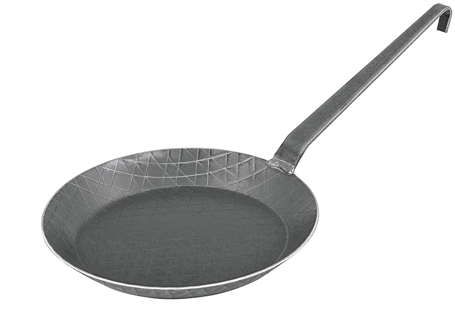 Turk Bratpfanne schmiedeeisern mit Hakenstiel Ø32cm schwarz