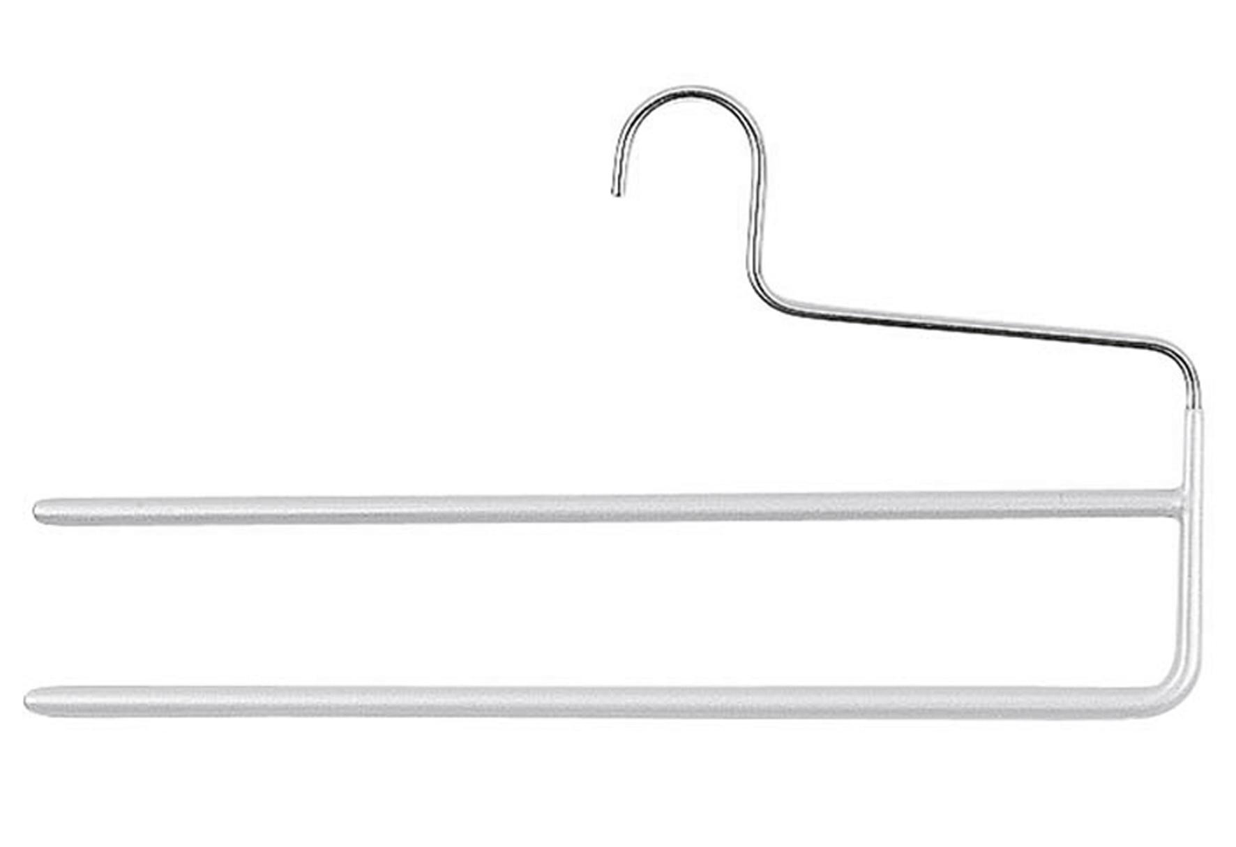 mawa Steg-Hosenbügel KH 2 mit 2 Stegen Metall 35cm silber