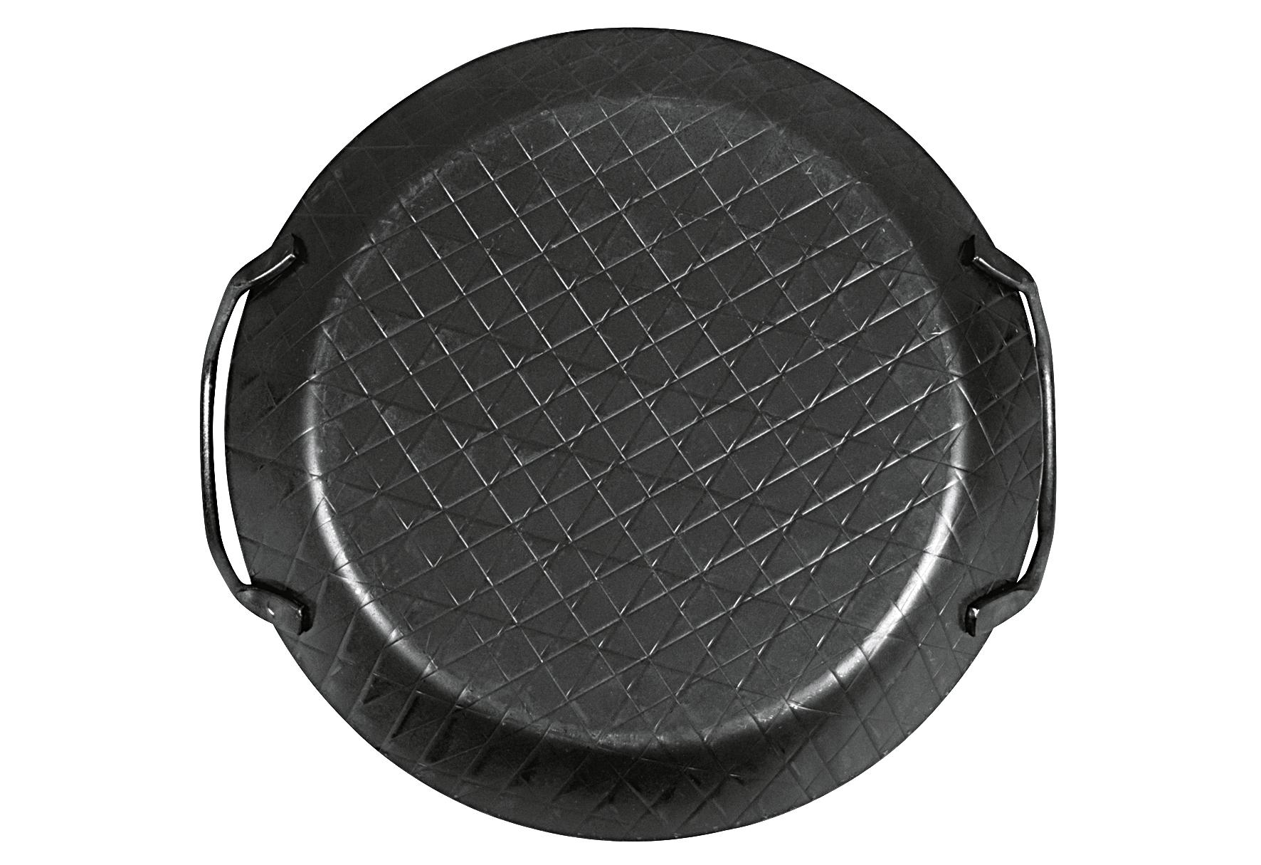 Turk Servierpfanne schmiedeeisern mit 2 Griffen Ø28cm schwarz