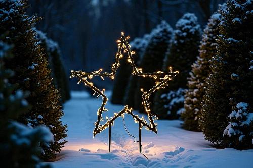 FHS LED Gartenstecker Stern XXL