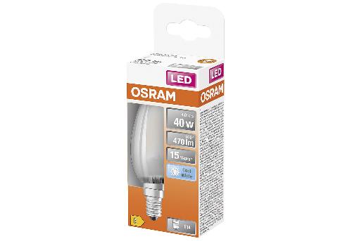 OSRAM LED Filament Kerze E14 4W 470lm 4.000K matt