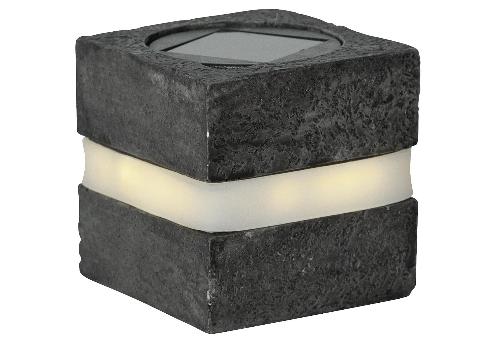 Star Trading LED Solardeko "Stonecube" 2er Set