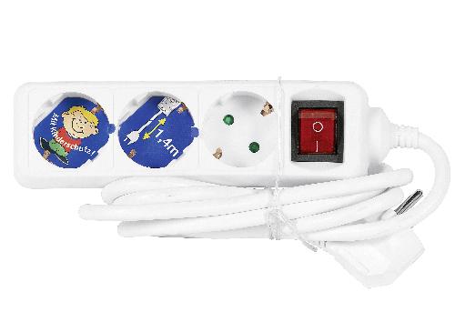 REV Ritter Tischsteckdose mit Schalter 3fach