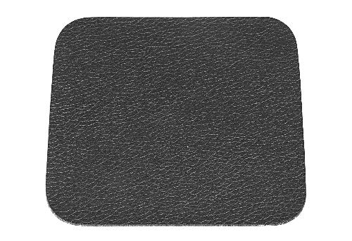 ASA Glasuntersetzer Lederoptik schwarz 10x10cm 4Stück