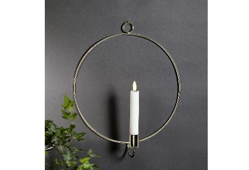 Star Trading LED-Kerze "Flamme mit Ring