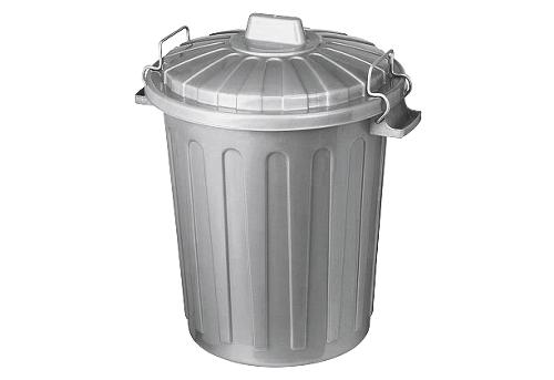 Curver Abfalleimer Oscar Tonne mini 7 l 30cm Ø23cm silber