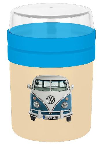 GEDA LABELS Food-2-go-Becher VW Bulli Kst. blau 500ml