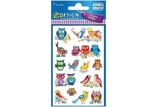 AVERY Zweckform Papiersticker Vögel/Eule 57512
