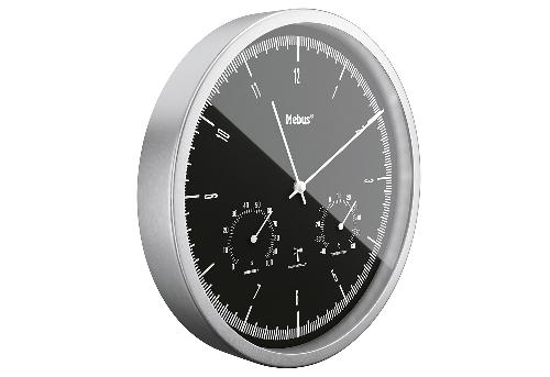 Mebus Funkwanduhr mit Thermo Hygrometer