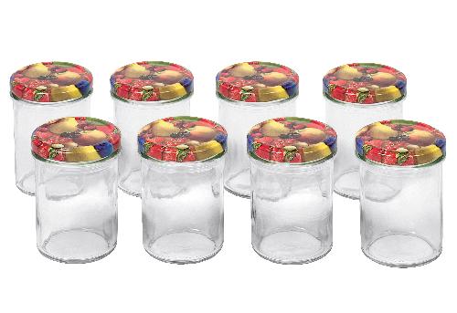 EmSy Schraubdeckelglas 230ml mit 66mm TO-Deckel Obstde8er Tray