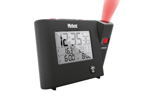 Mebus Funkwecker mit Projektion digital 25795