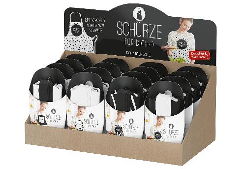 la vida Küchenschürze 'Salt&Pepper' 16er Diplay